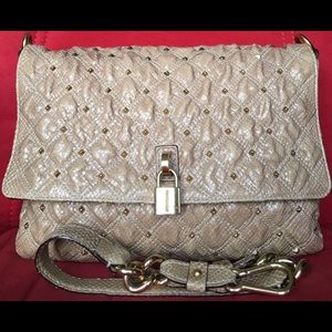 MarcJacobs Python Effect Quilted Stardust Beat Bag